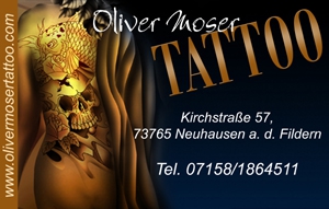 Oliver Moser Tattoo, Kirchstrasse 57, 73765 Neuhausen a, d, Fildern